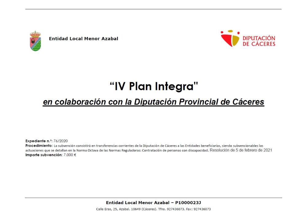 Imagen Concesión de las ayudas dentro del Plan Integra IV 2021